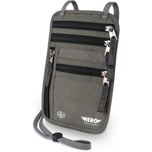 Neck Wallet – RFID Blocking Passport Holder – Easy to Conceal Travel Pouch